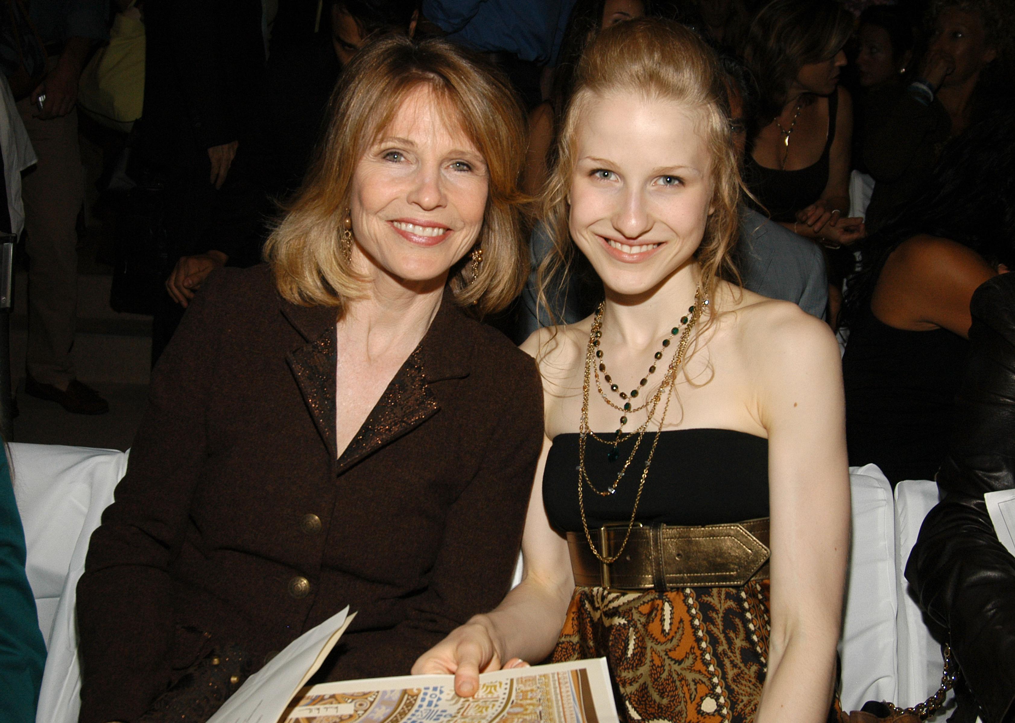 Donna Hanover and Caroline Giuliani attend a fashion show.