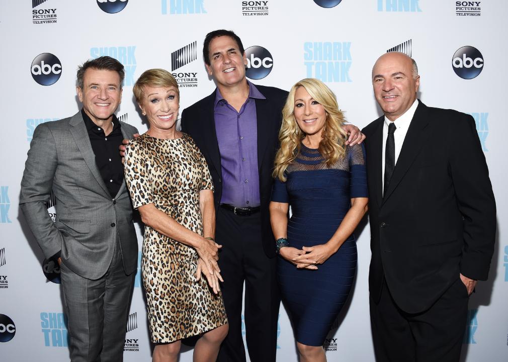 Robert Herjavec, Barbara Corcoran, Mark Cuban, Lori Greiner and Kevin O'Leary attend the "Shark Tank" Season 8 Premiere.