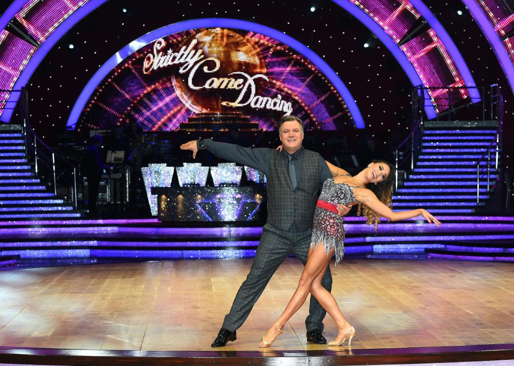 Ed Balls and Katya Jones pose during the photocall for Strictly Come Dancing Live Tour.