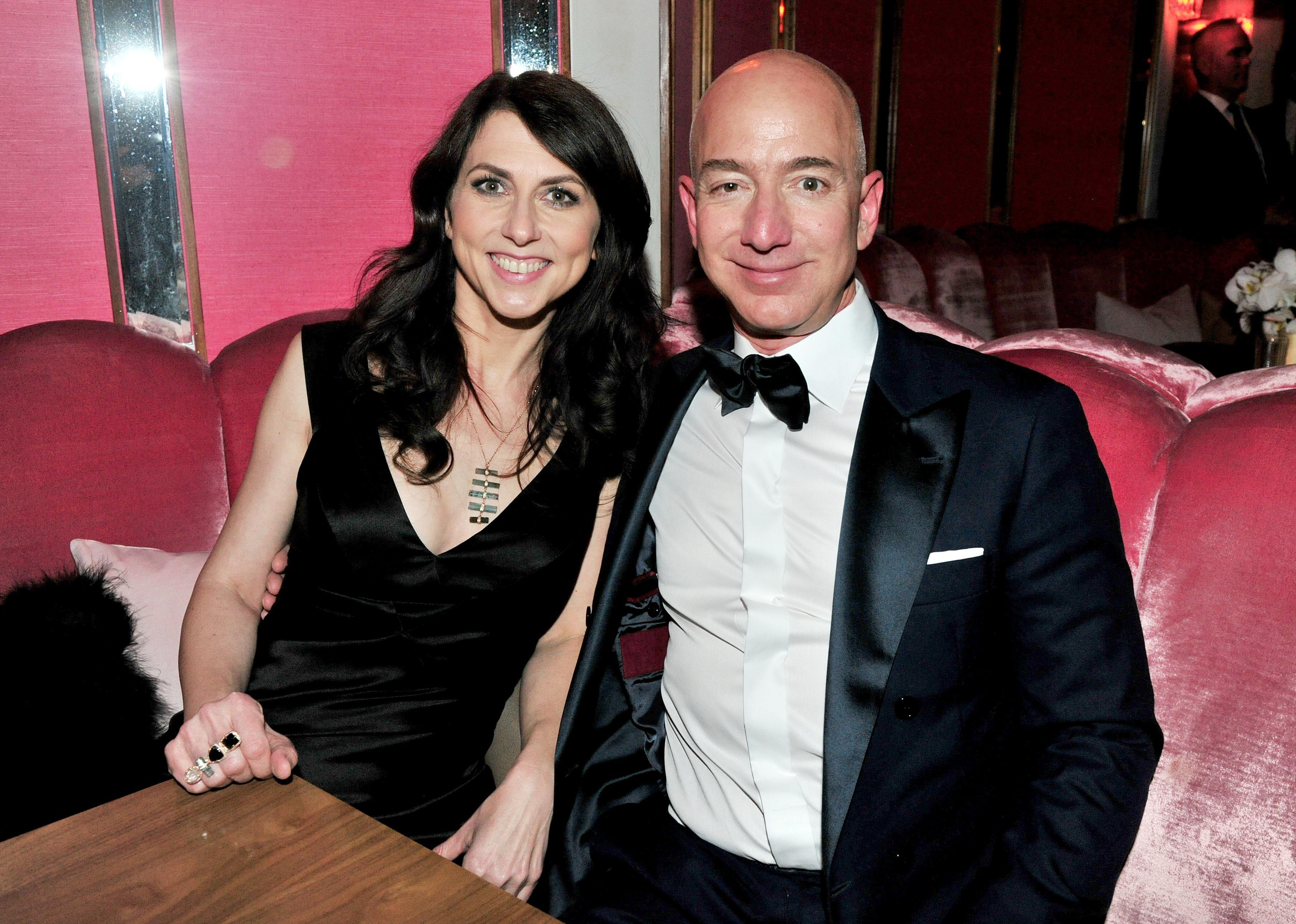 MacKenzie Scott with now ex-husband Jeff Bezos. 