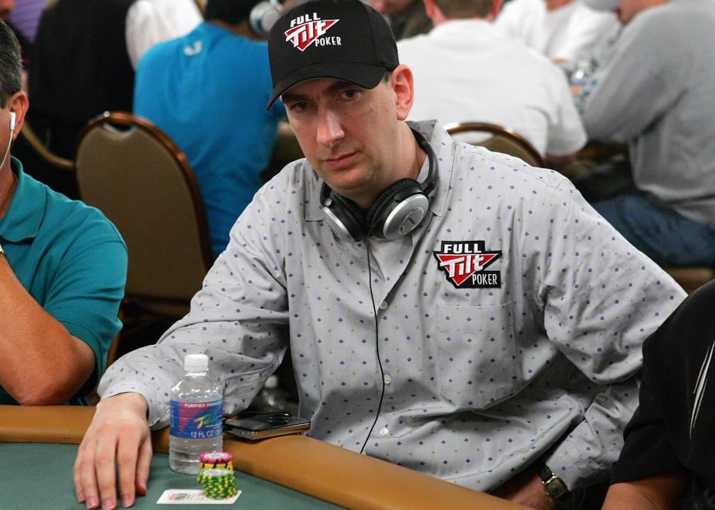  Erik Seidel competes on the fourth day of the first round of the World Series of Poker.