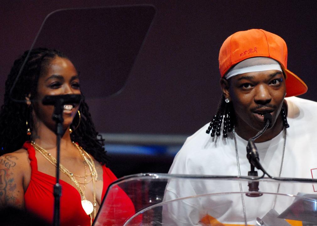Recording artists Khia and BG attend the First Annual Ozone Awards.