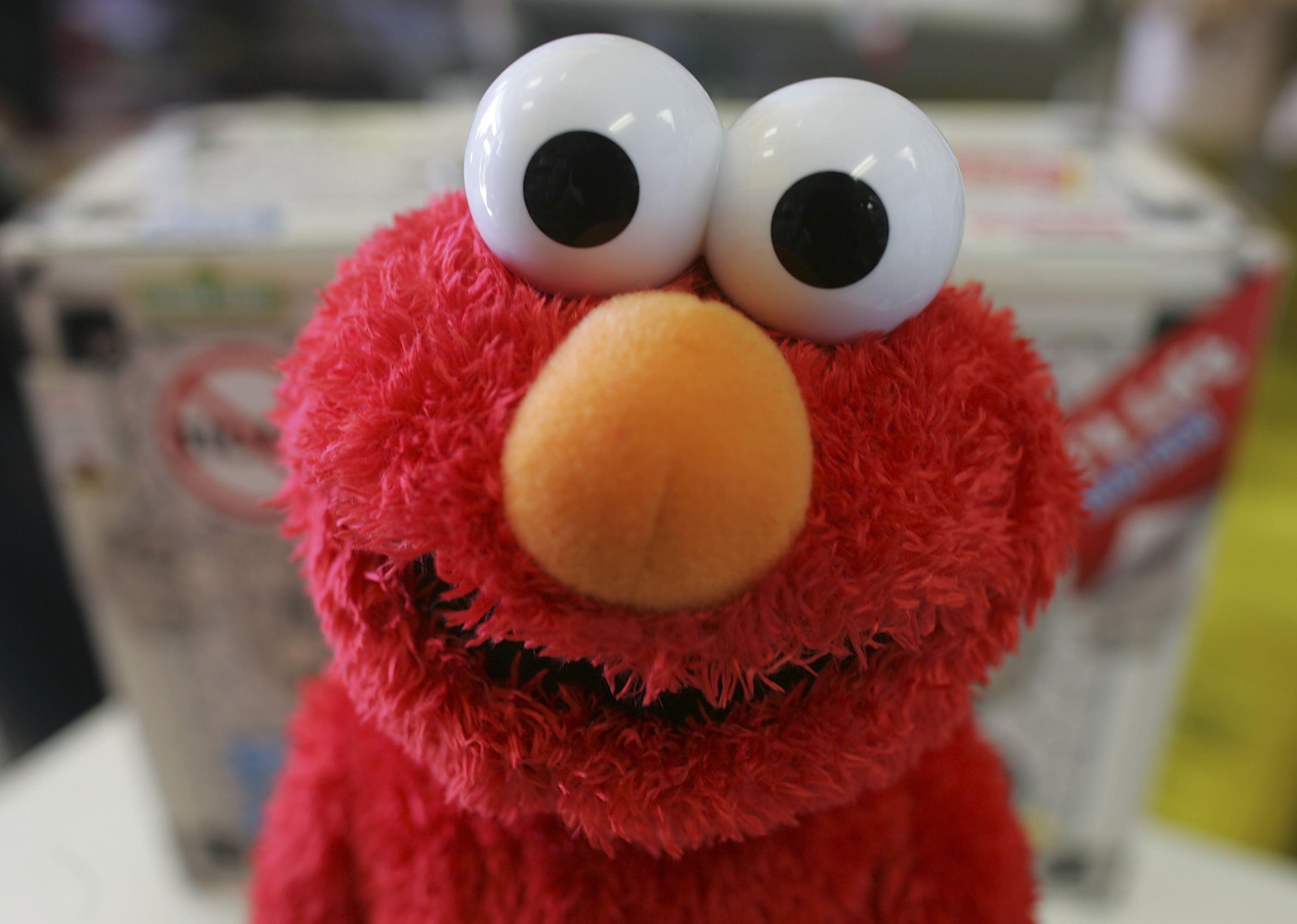 Close-up of Elmo toy.