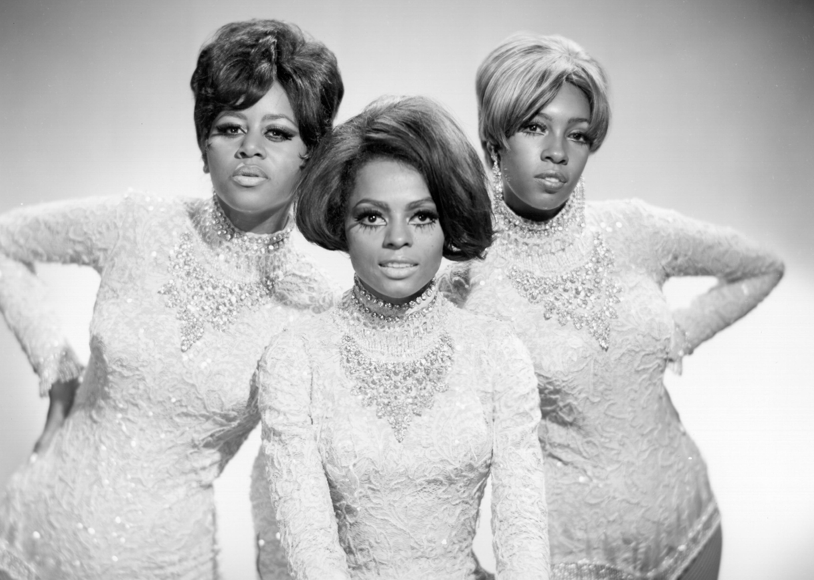 Photo of Cindy Birdsong and the Supremes.