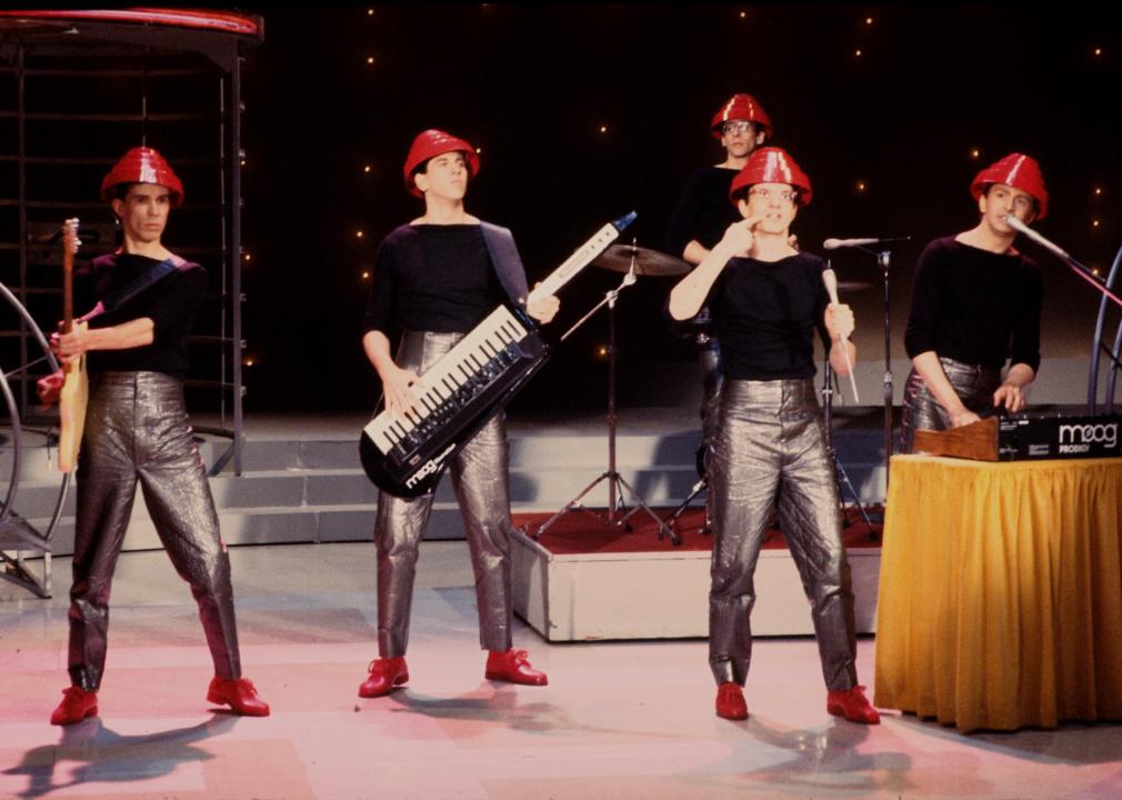 Devo performing in 1981.