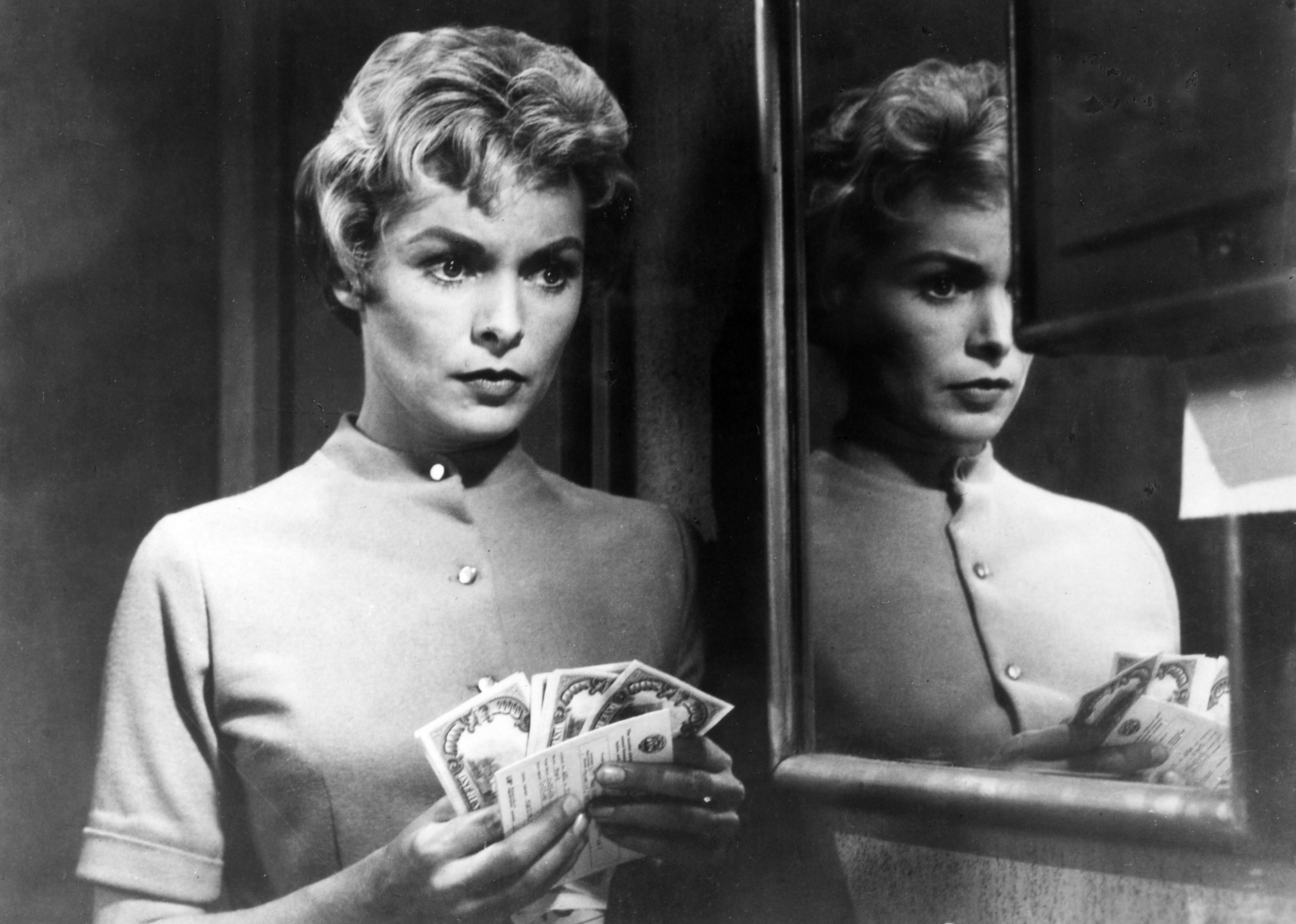 Janet Leigh in a scene from the film Psycho.