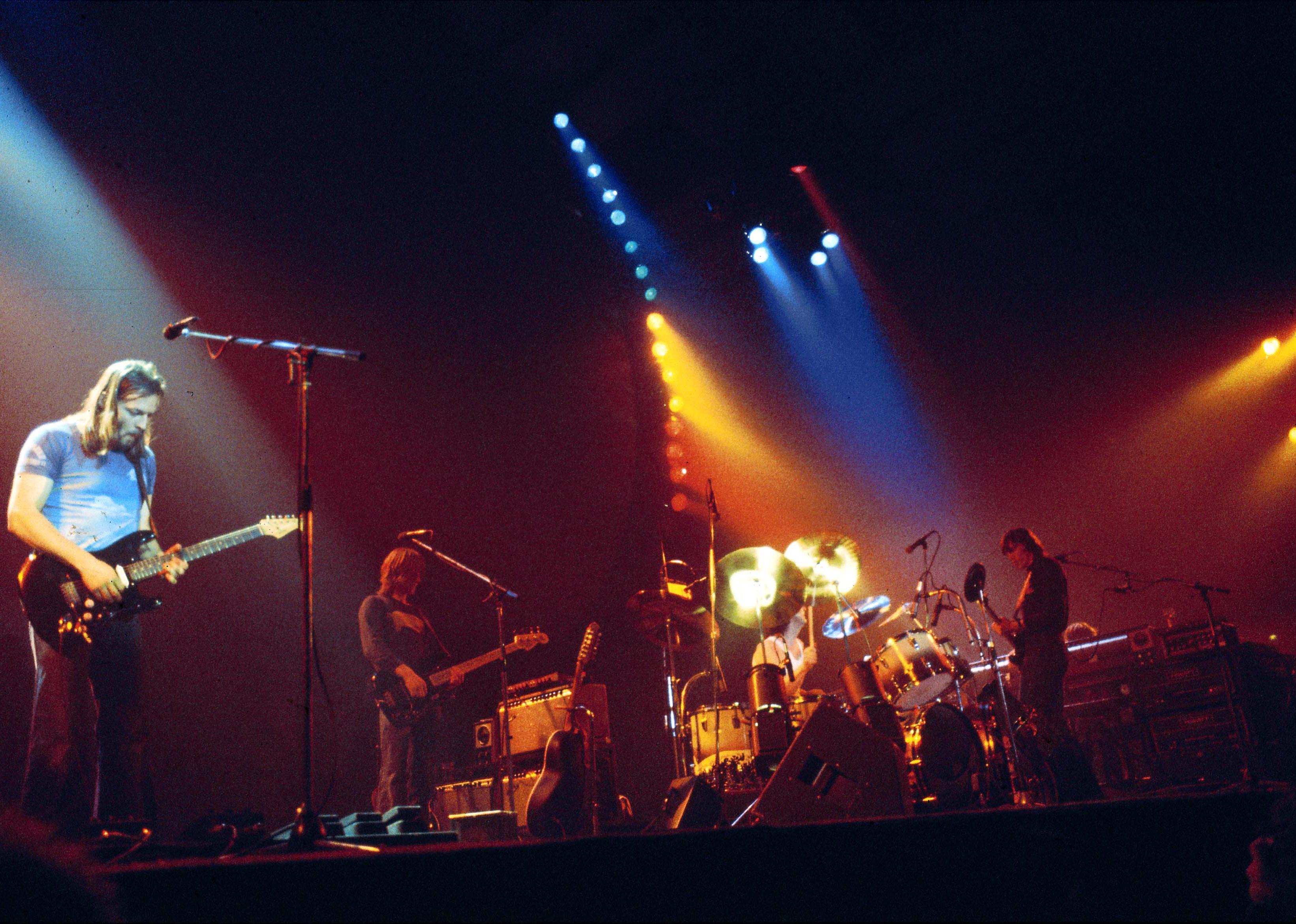 Pink Floyd performing on stage.