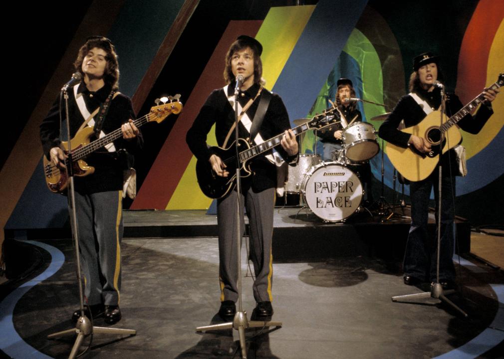 Paper Lace group performing on tv show.