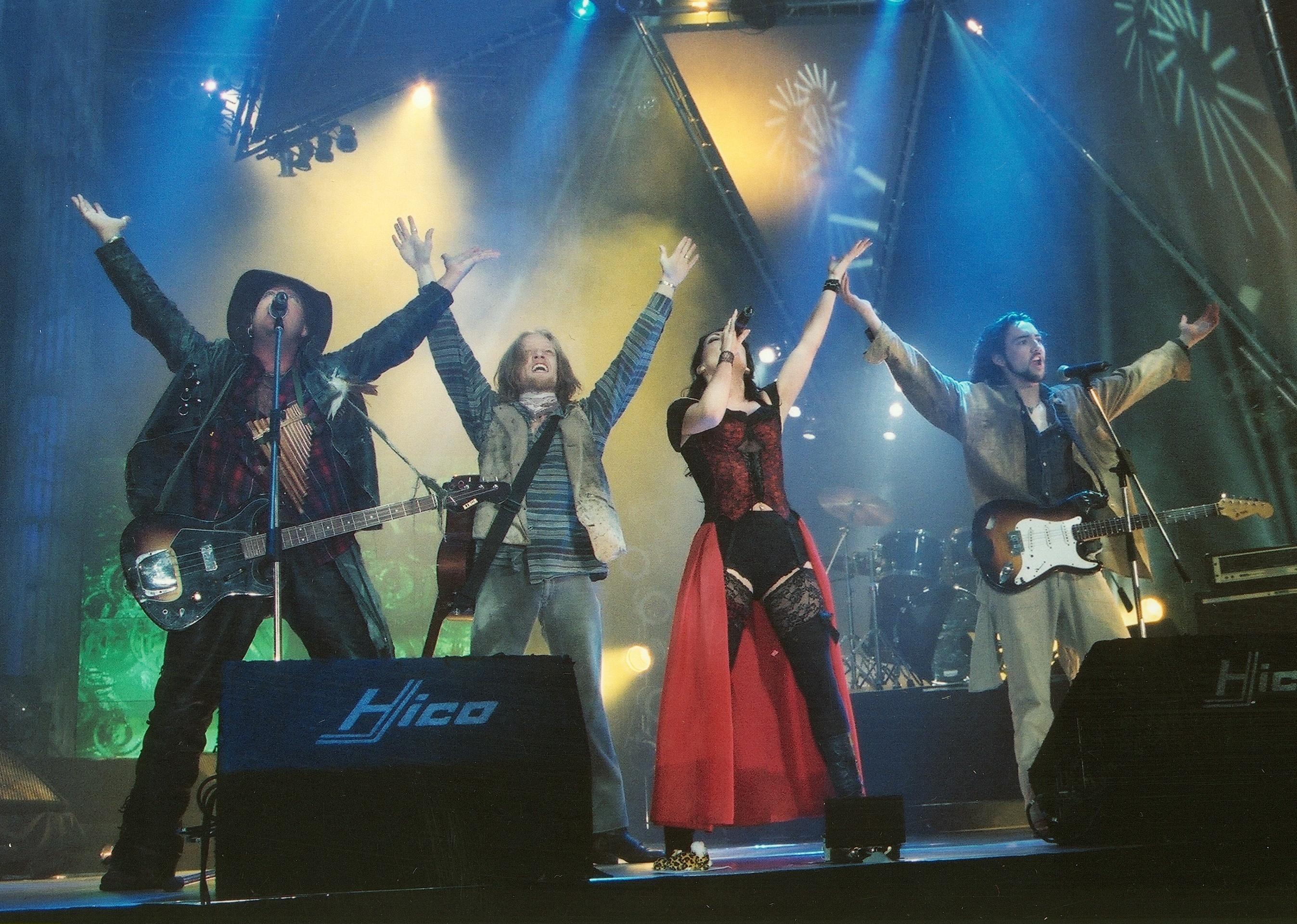 Rednex band performing on stage.