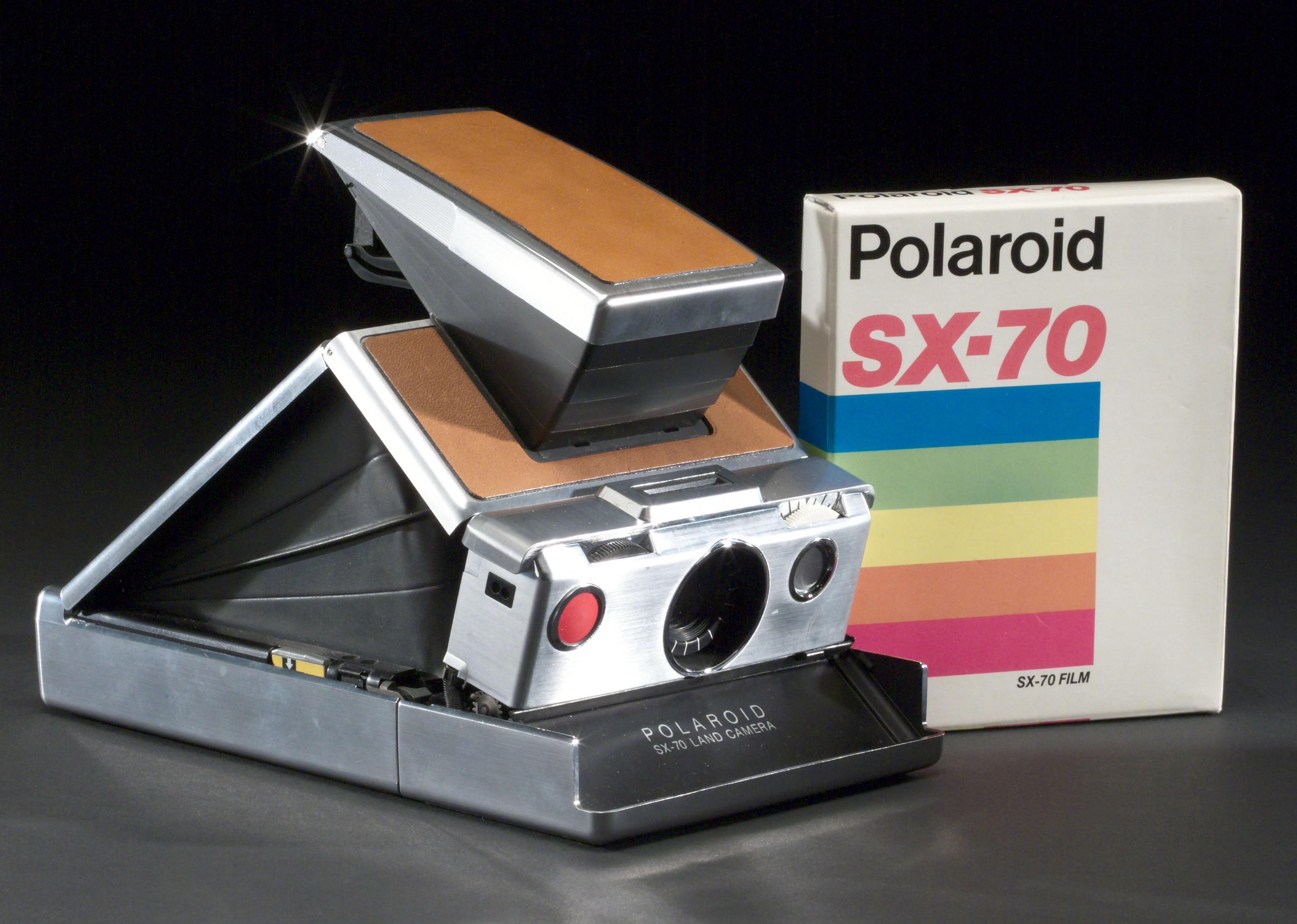 Polaroid SX70 model I land camera, c 1973. 