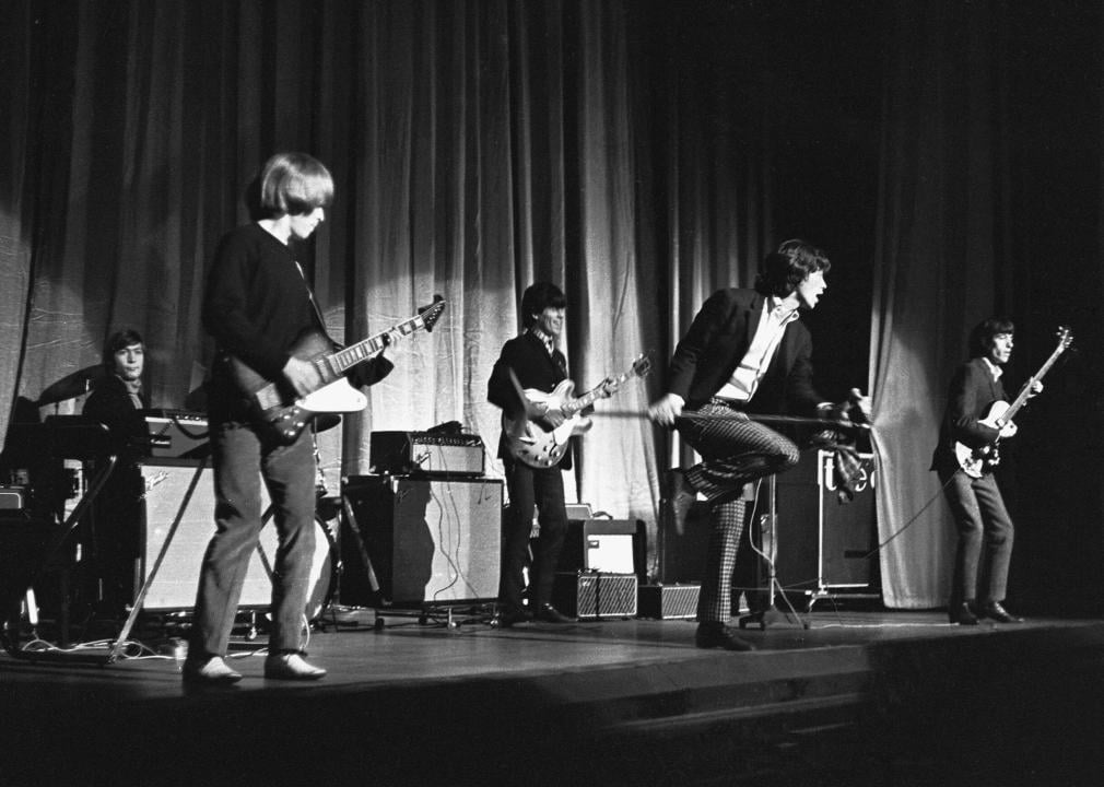The Rolling Stones on stage at Regal Cinema, Cambridge