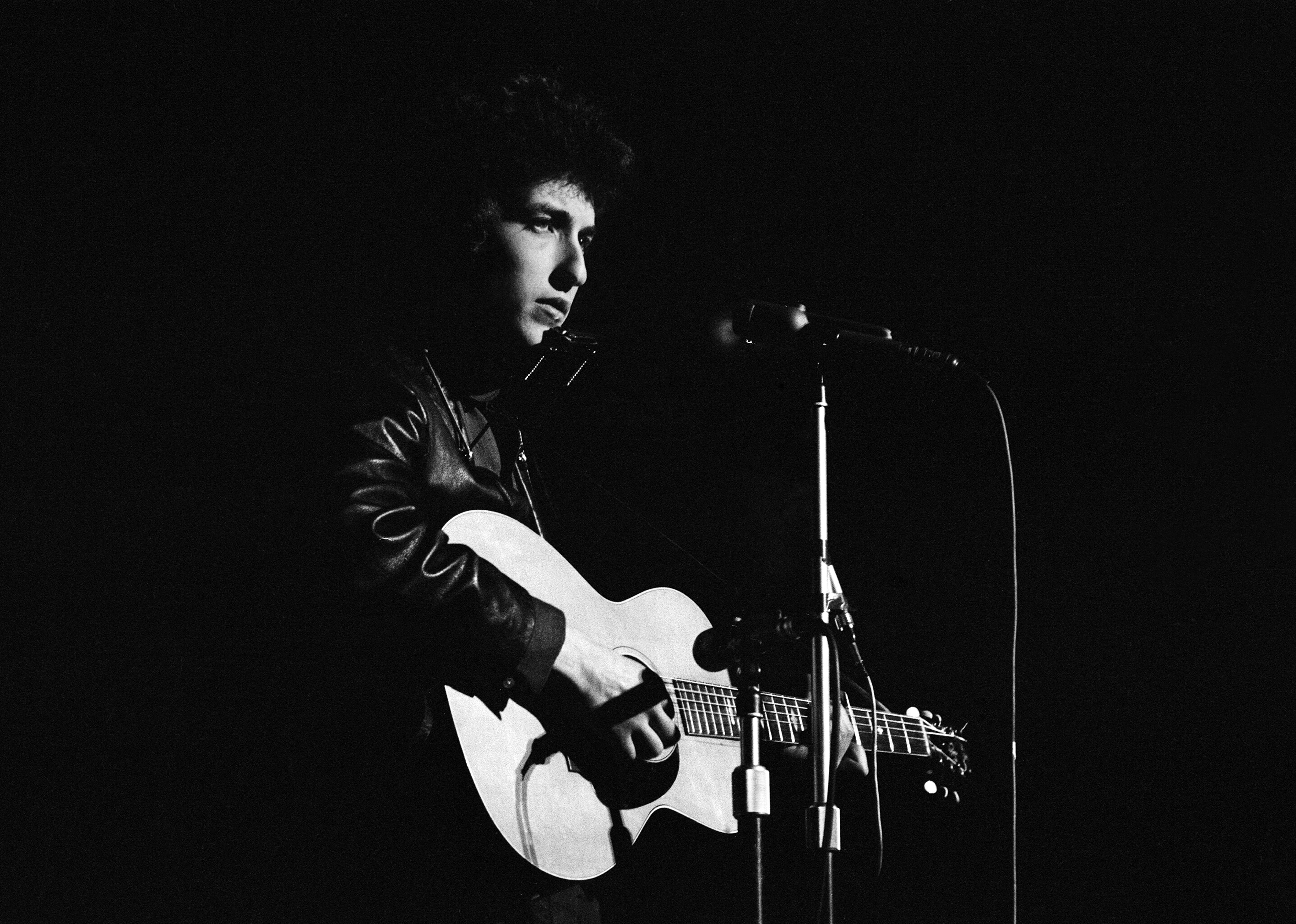 Bob Dylan in concert at the Royal Albert Hall.
