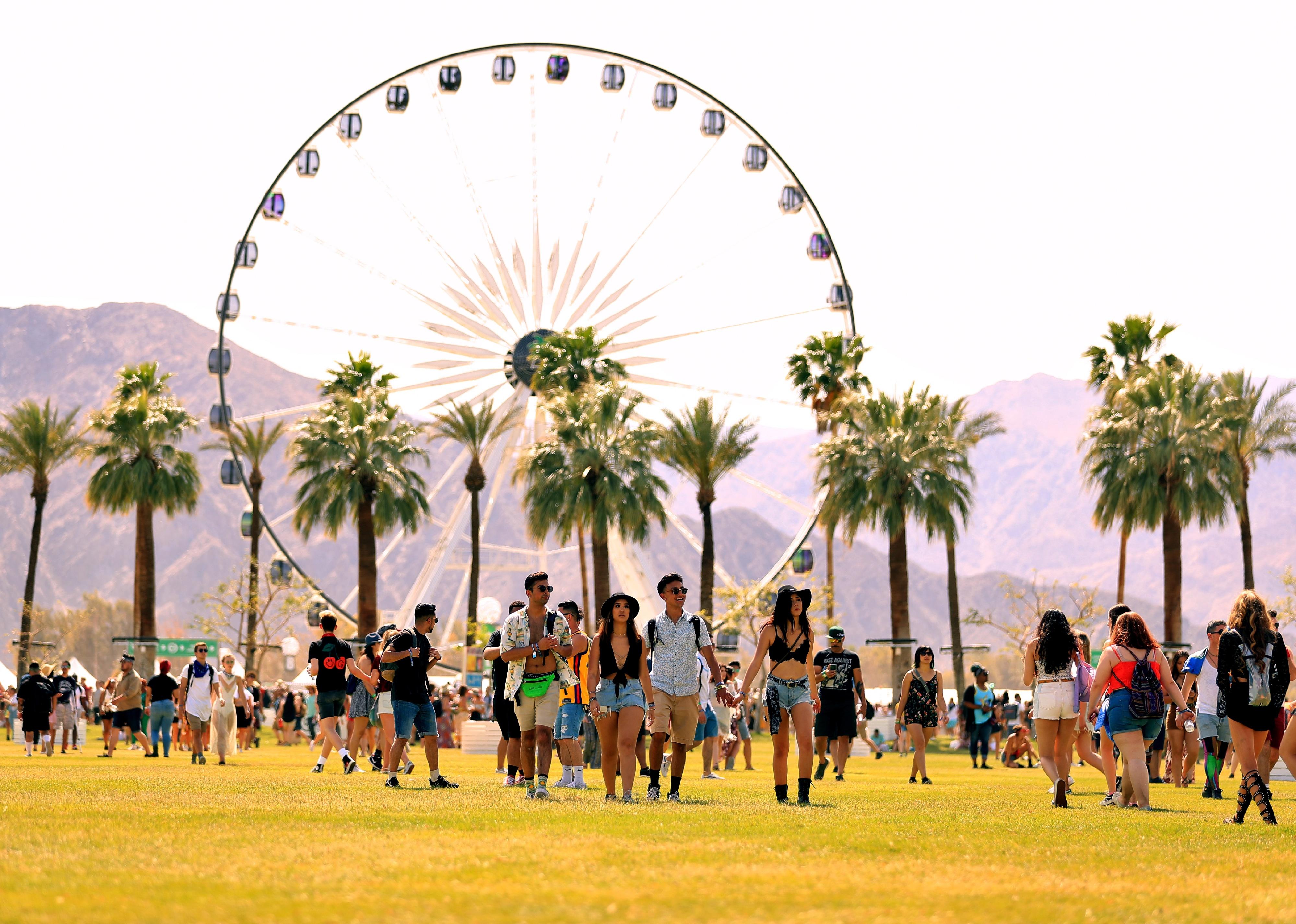 Festivalgoers at the 2018 Coachella Valley Music And Arts Festival.