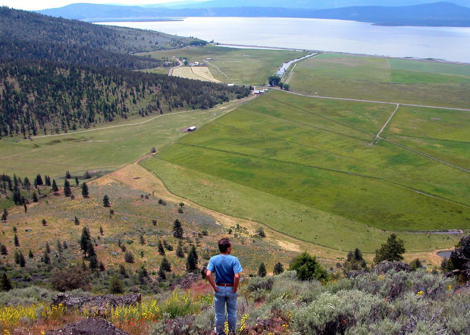 A panoramic view of Klamath County, Oregon