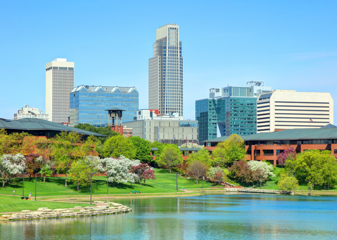 The downtown Omaha skyline.