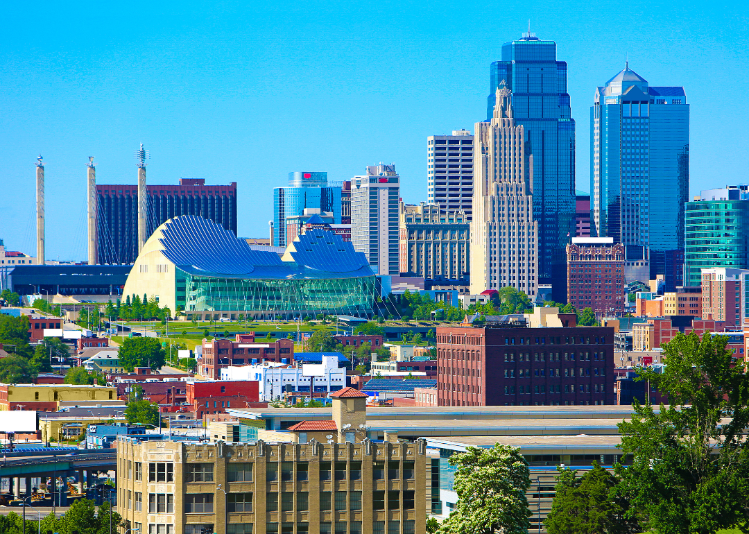 The Kansas City skyline.