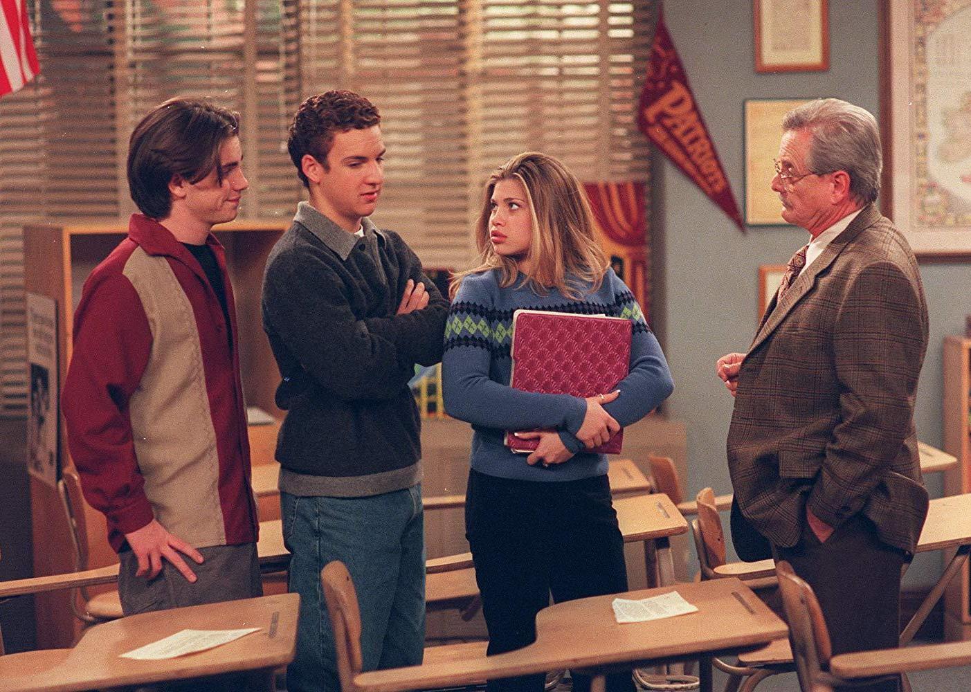 Actors in an episode of ‘Boy Meets World’.