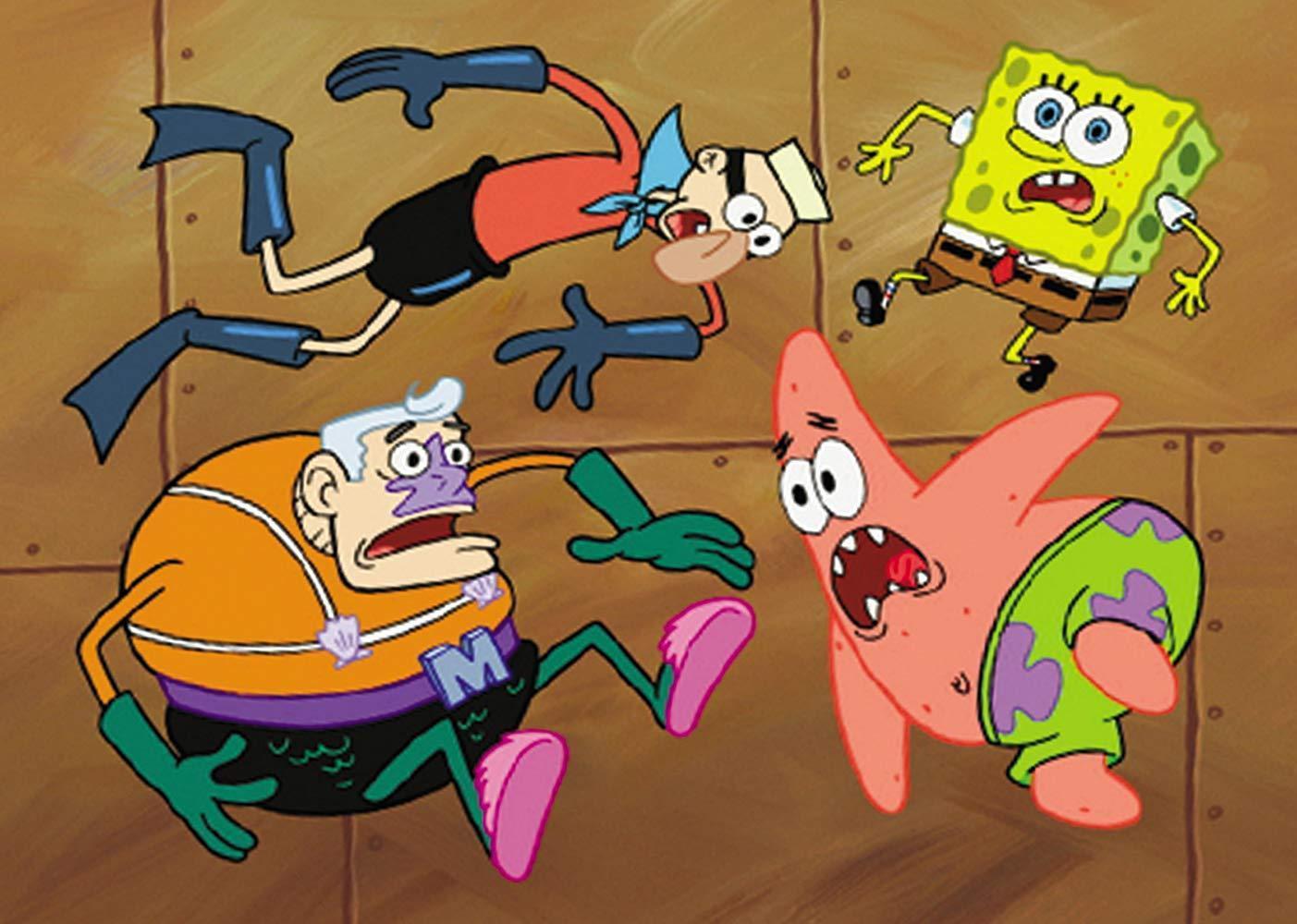 An animated still from ‘SpongeBob SquarePants’.