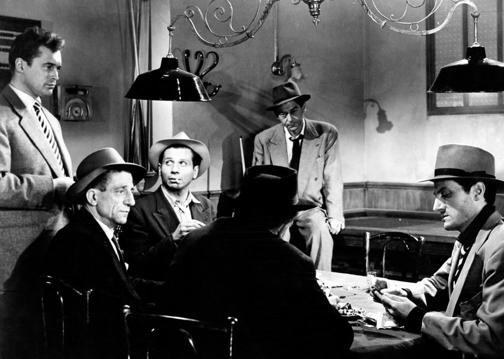Carl Möhner and Jean Servais in a scene from ‘Rififi’.