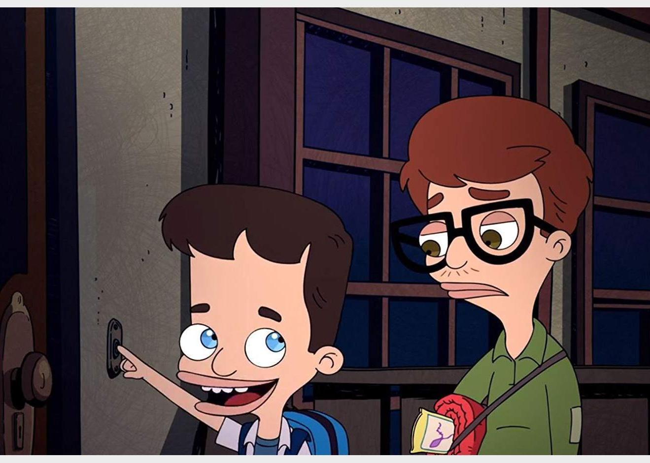 An animated still from ‘Big Mouth’.