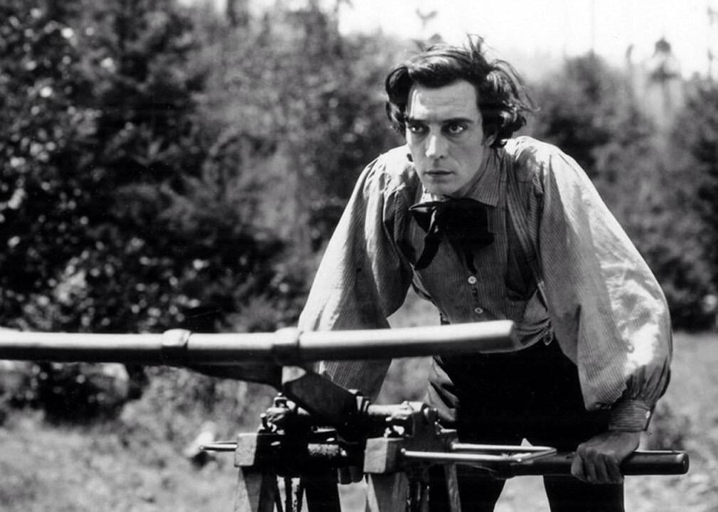 Buster Keaton in a scene from ‘The General’.
