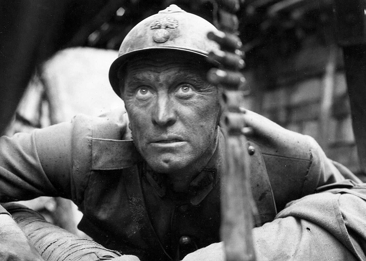 Kirk Douglas in a scene from Paths of Glory.
