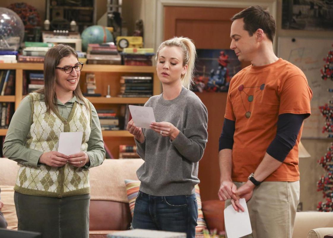 Actors in an episode of ‘The Big Bang Theory’.