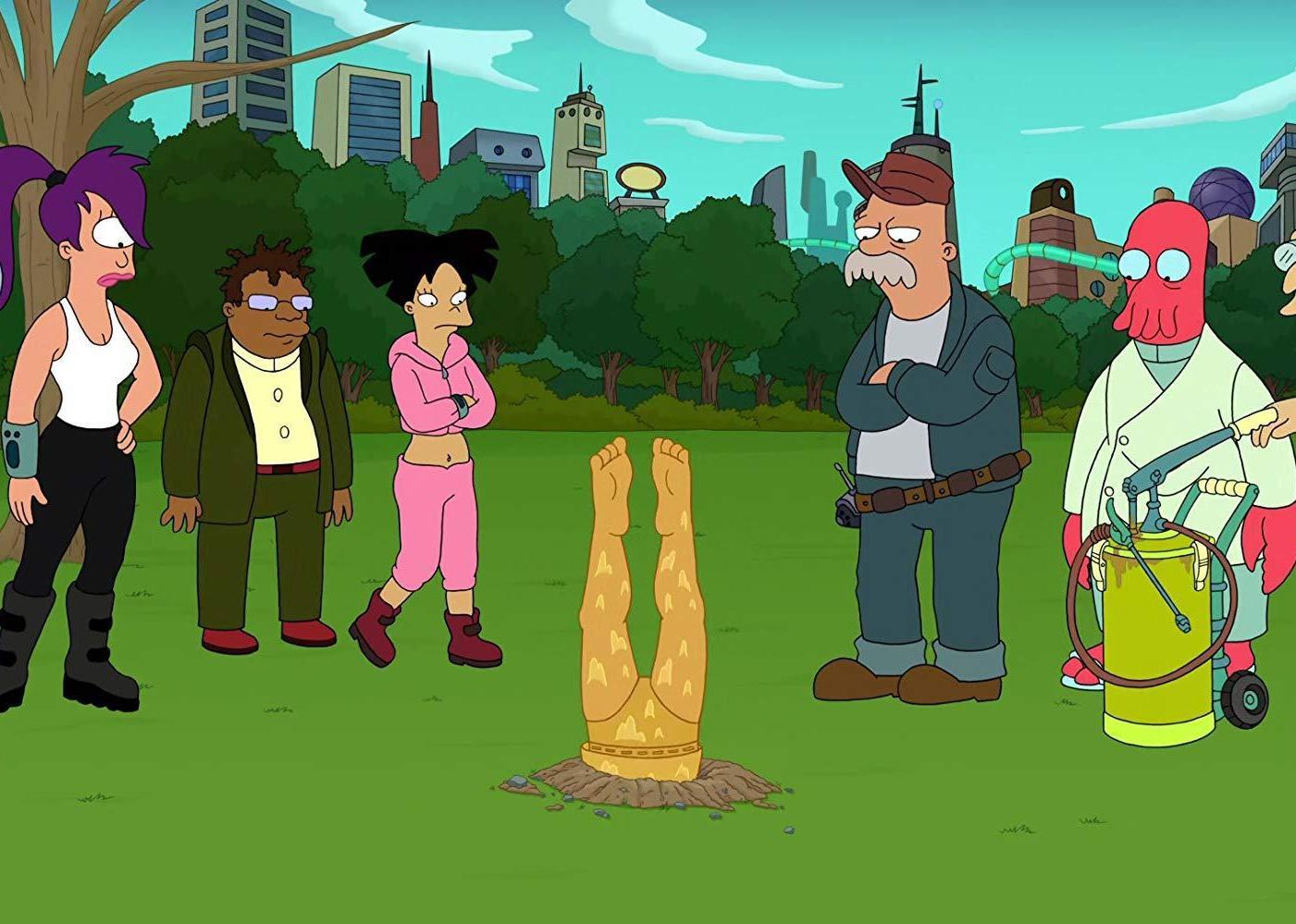 An animated still from ‘Futurama.