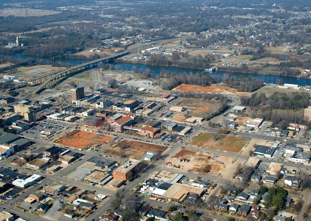 An aerial view of Tuscaloosa.