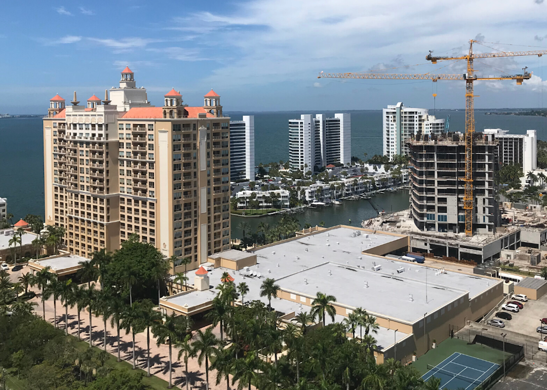 Apartment buildings under construction in North Port.