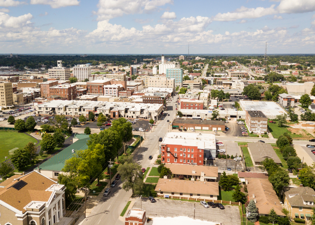 An aerial view of Springfield.