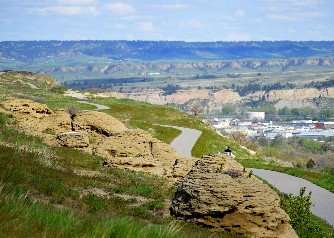 A view of Billings from an overlook.
