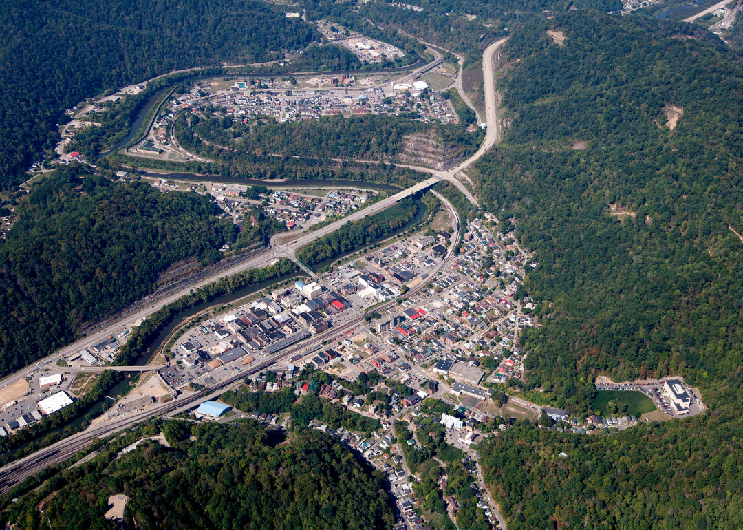 An aerial view of Williamson.