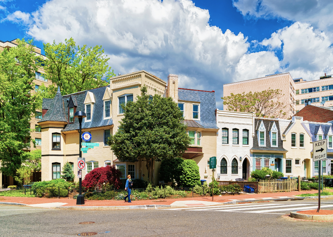 Historic row homes in D.C.