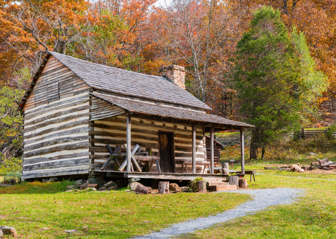 A homestead cabin.