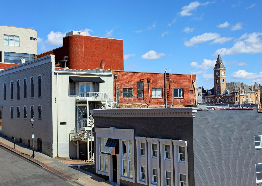 Historic buildings in Fayetteville.