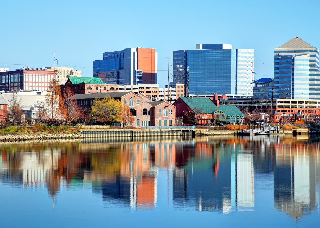 Downtown Wilmington on the river.