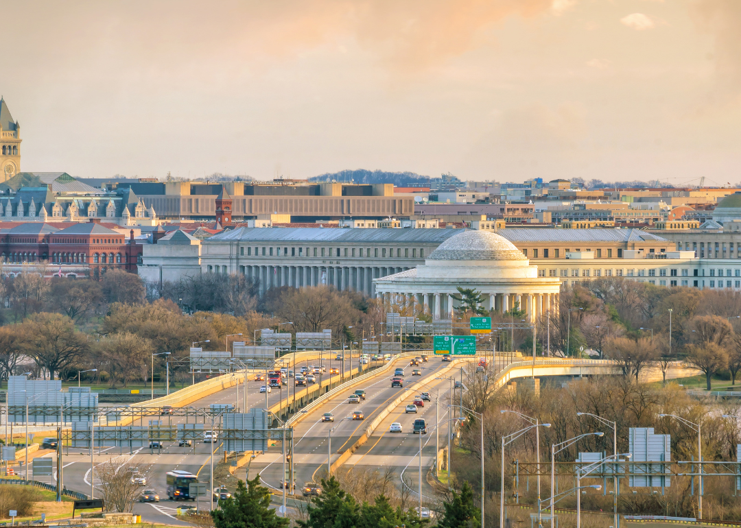 Washington D.C. city skyline.