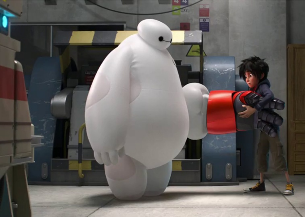 A plus-sized inflatable robot and a boy prodigy.