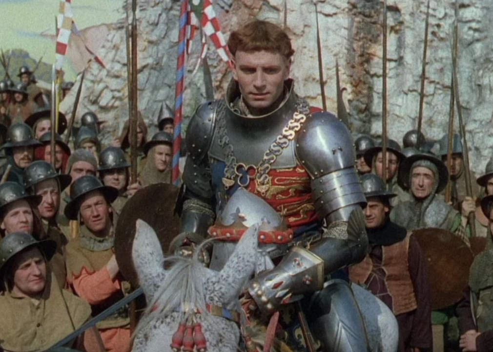 Laurence Olivier in a scene from “Henry V"