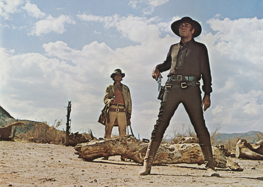 Henry Fonda and Charles Bronson in a scene from "Once Upon a Time in the West"