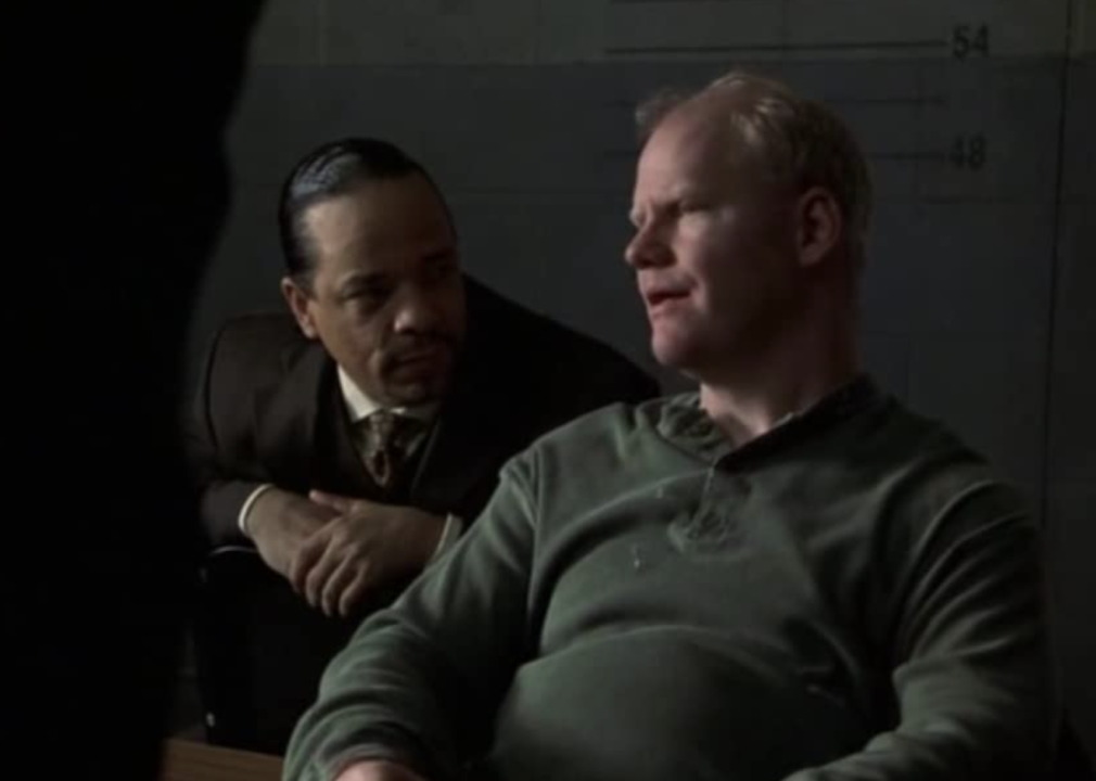 Ice-T and Jim Gaffigan in a scene from "Law & Order: Special Victims Unit"