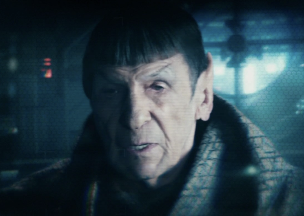 Leonard Nimoy in a scene from "Star Trek Into Darkness"