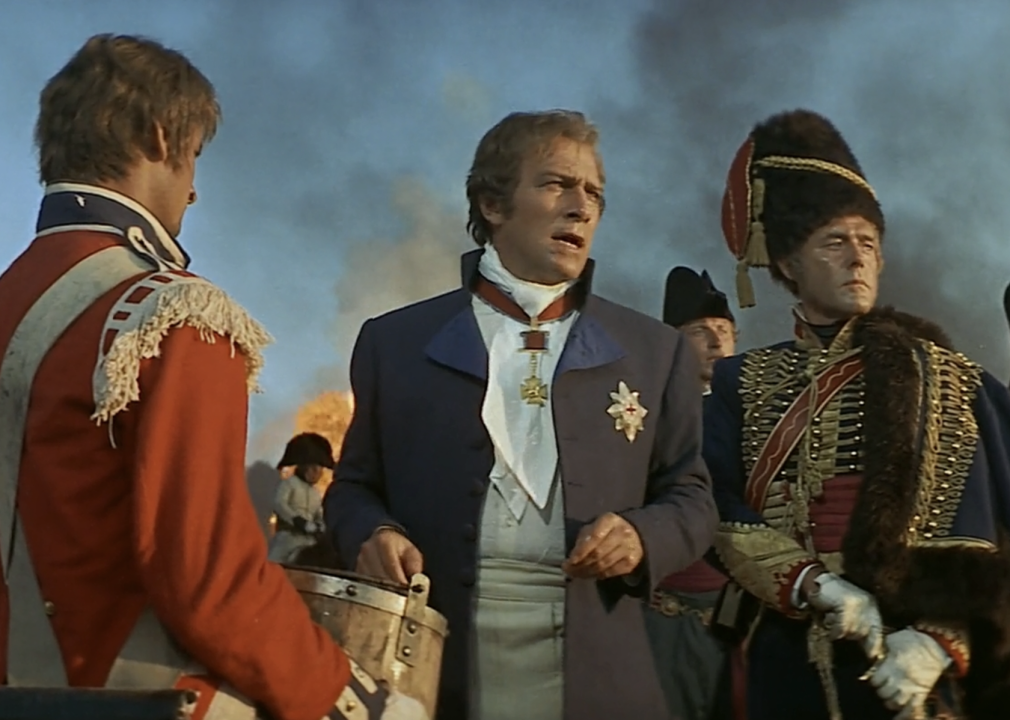 Christopher Plummer and Terence Alexander in a scene from "Waterloo"