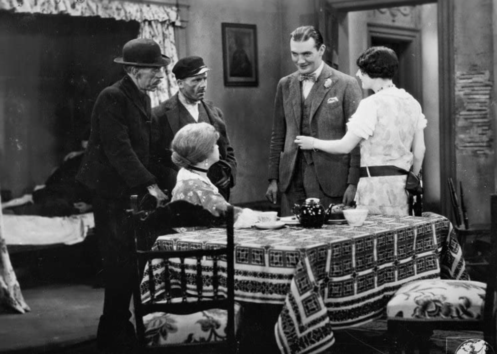 Edward Chapman, John Longden, and Kathleen O'Regan in Juno and the Paycock (1929)