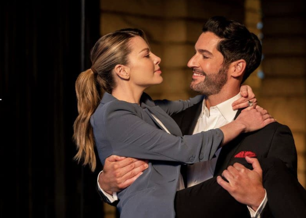 Tom Ellis and Lauren German in "Lucifer"