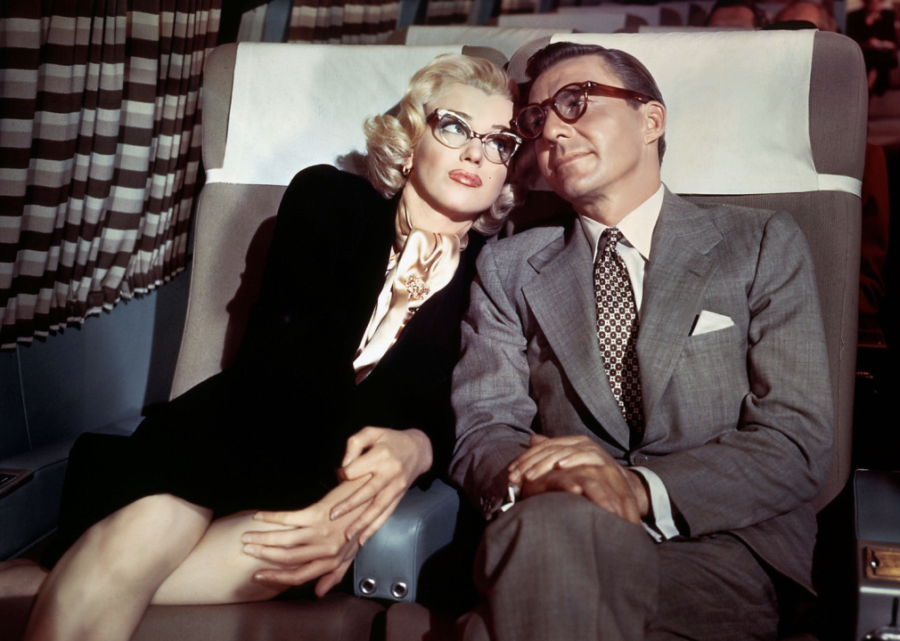 Marilyn Monroe and David Wayne in "How to Marry a Millionaire"