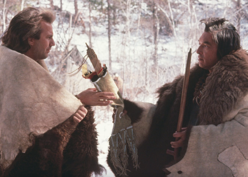 Kevin Costner and Graham Greene in "Dances with Wolves"