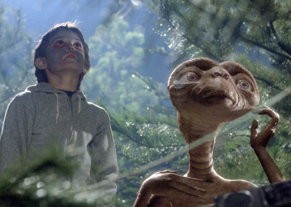 Henry Thomas and Pat Welsh in "E.T. the Extra-Terrestrial"