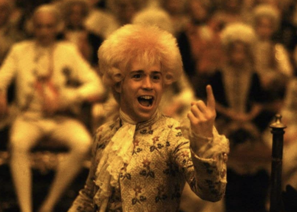 Tom Hulce in a scene from "Amadeus"